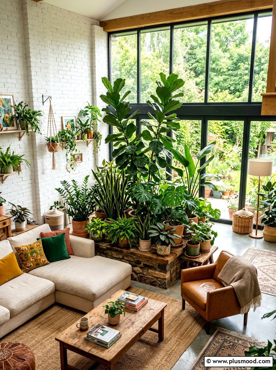 Indoor Garden Living Room - 25 summer living room decor ideas