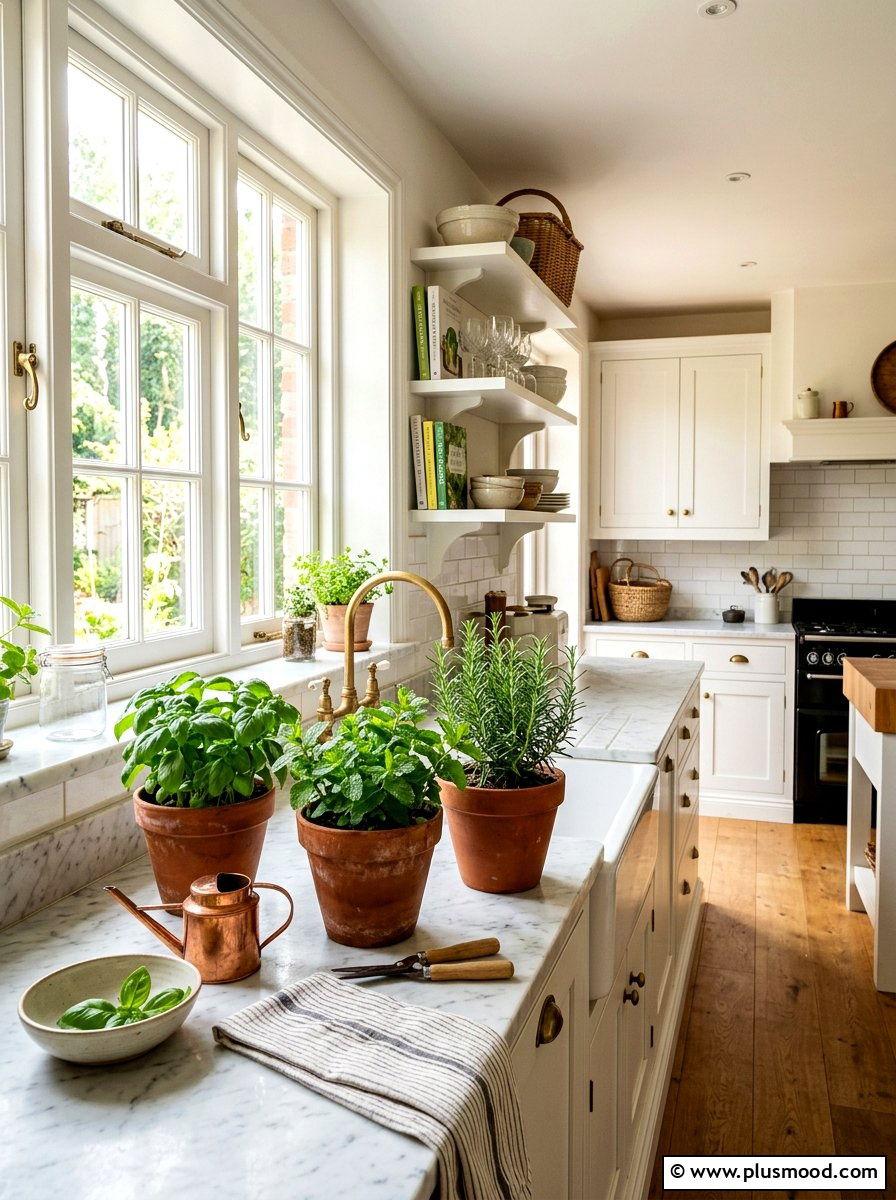 Indoor Herb Garden - 25 summer botanical decor ideas