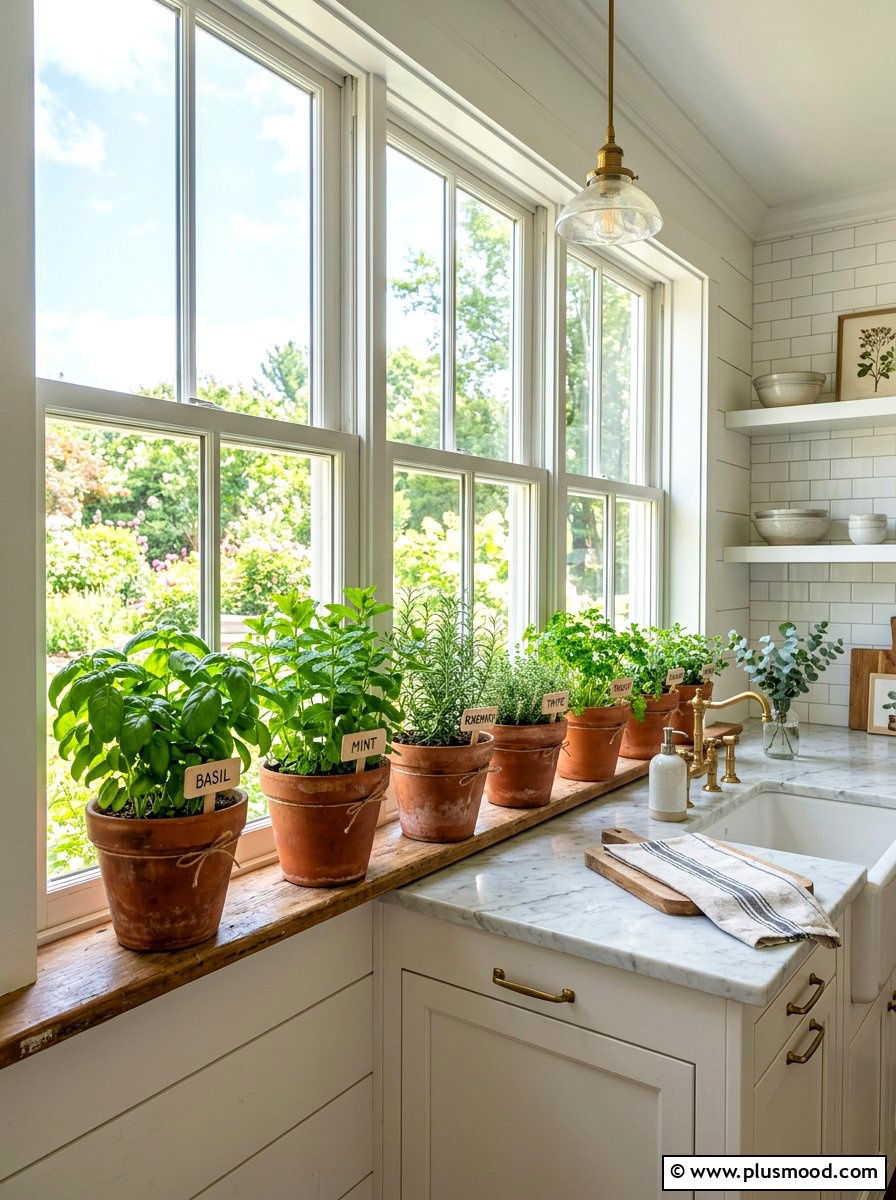 Indoor Herb Garden - 25 summer home makeover ideas