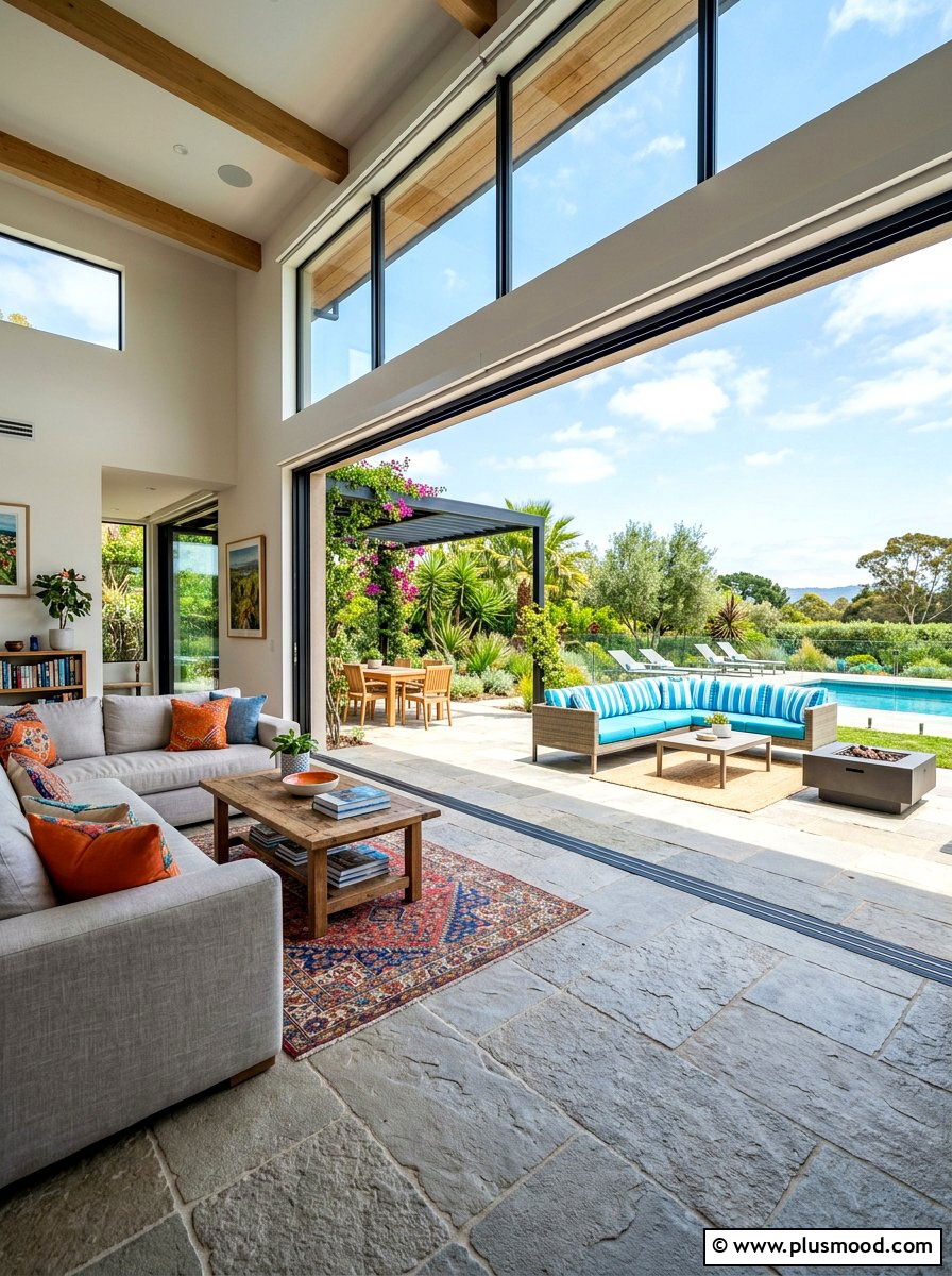 Indoor Outdoor Flow - 25 summer decor ideas for open concept homes
