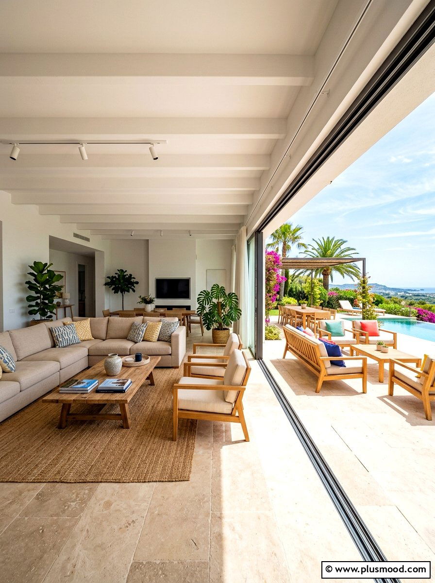 Indoor Outdoor Flow - 25 late summer living room ideas