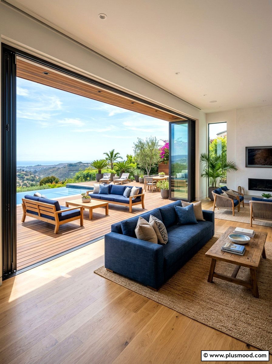Indoor Outdoor Living - 25 airy summer living room ideas