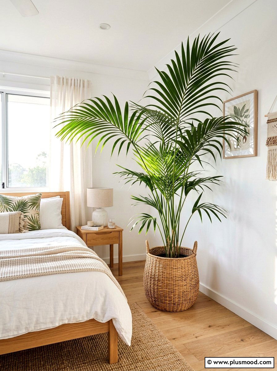 Indoor Palm Tree - 25 cool summer bedroom ideas
