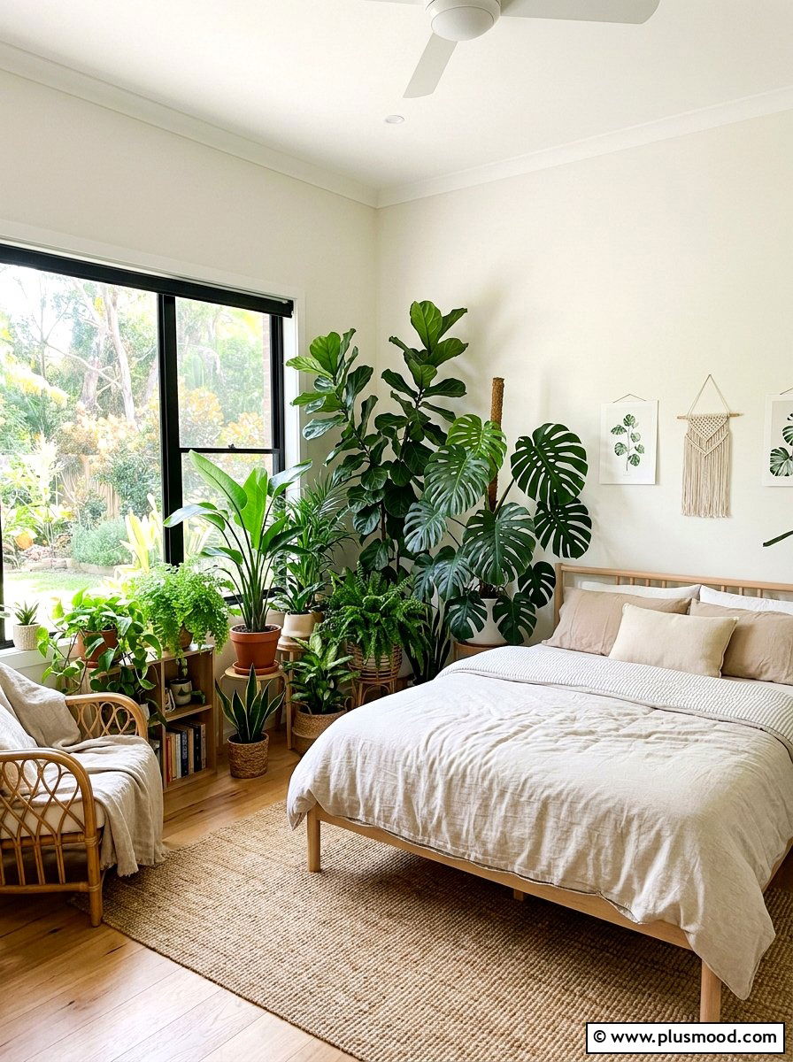 Indoor Plant Bedroom Decor - 25 summer botanical bedroom ideas