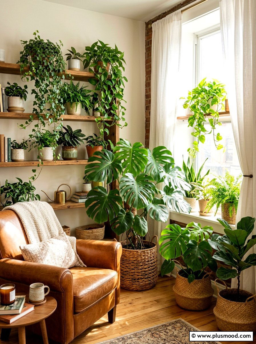 Indoor Plant Jungle - 25 summer boho home decor ideas