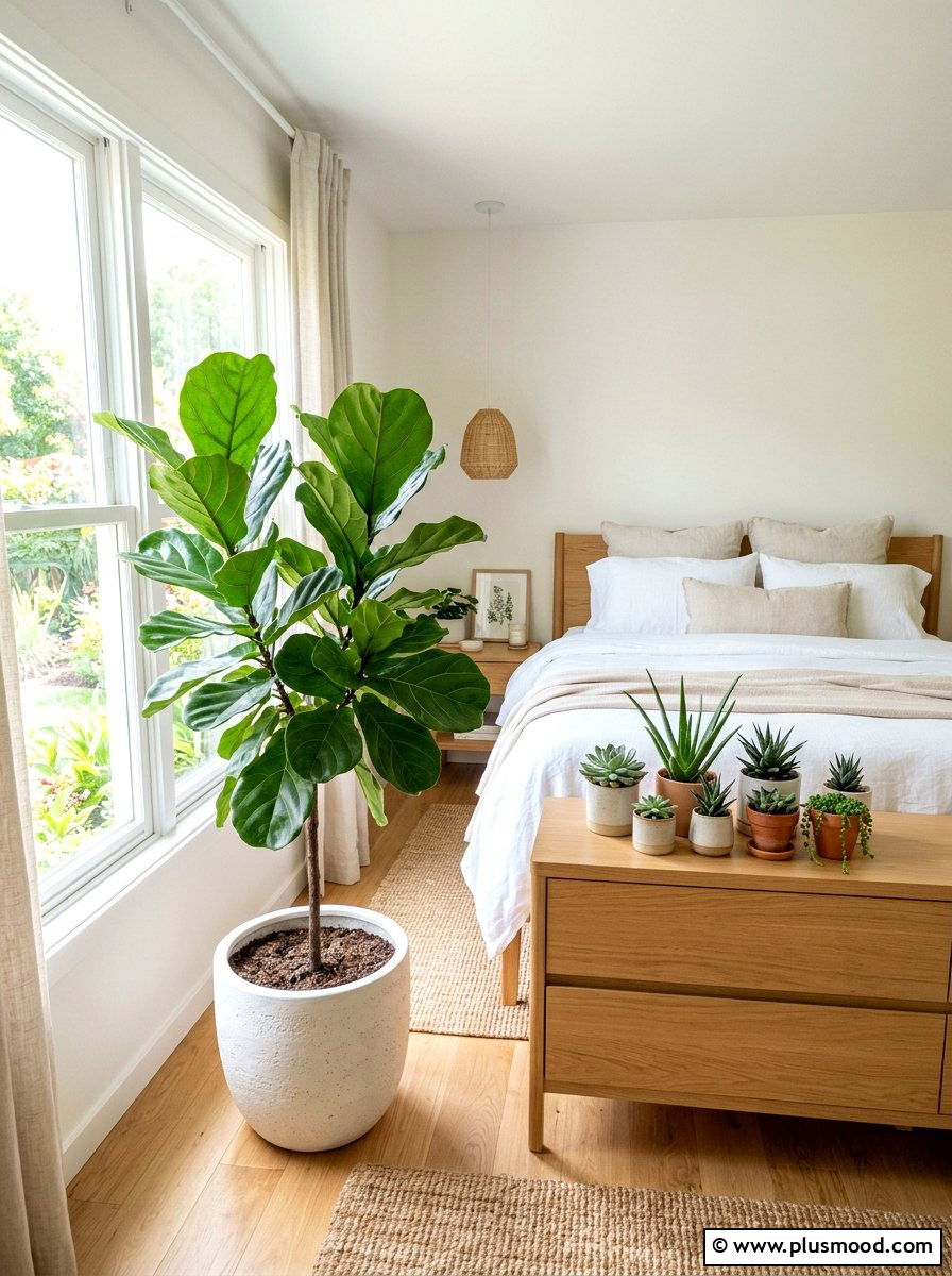 Indoor Plants For Fresh Air - 25 light and airy summer bedroom ideas
