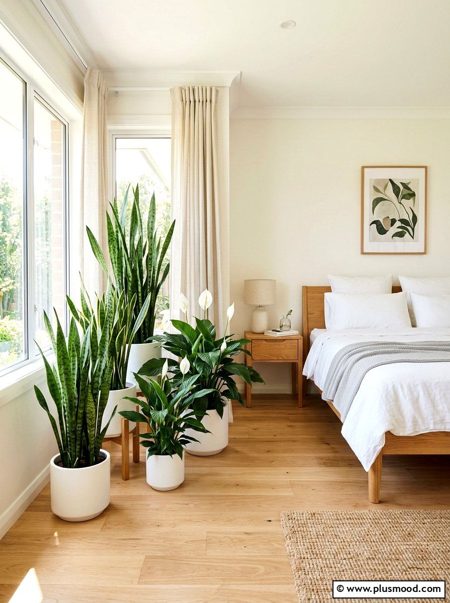 Indoor Potted Plants - 25 simple summer bedroom ideas