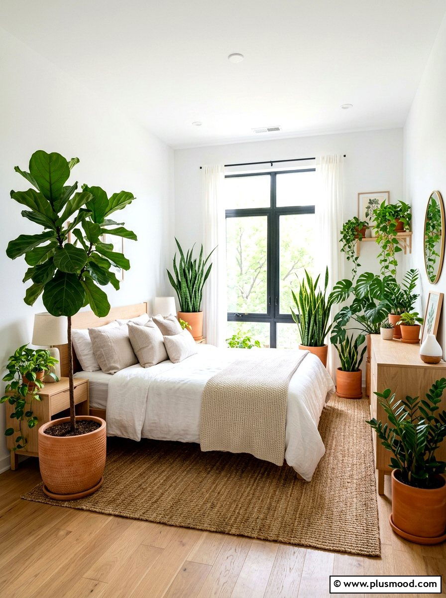 Indoor plant guest bedroom - 25 summer guest bedroom ideas