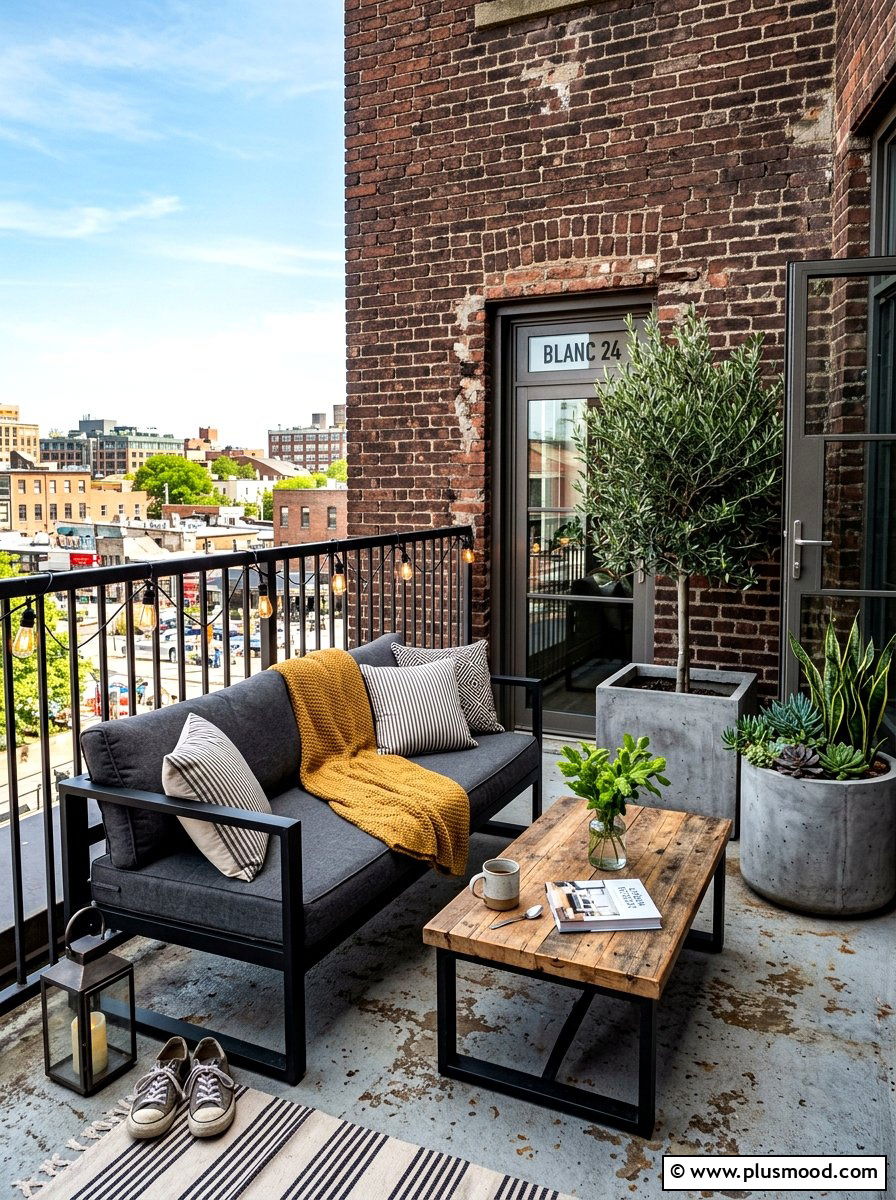 Industrial Balcony Decor - 25 summer modern balcony ideas