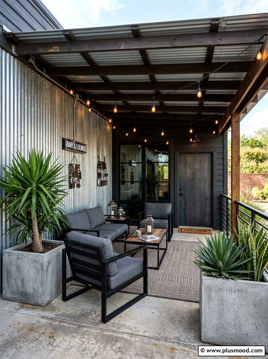 Industrial Porch Decor - 25 best summer porch ideas