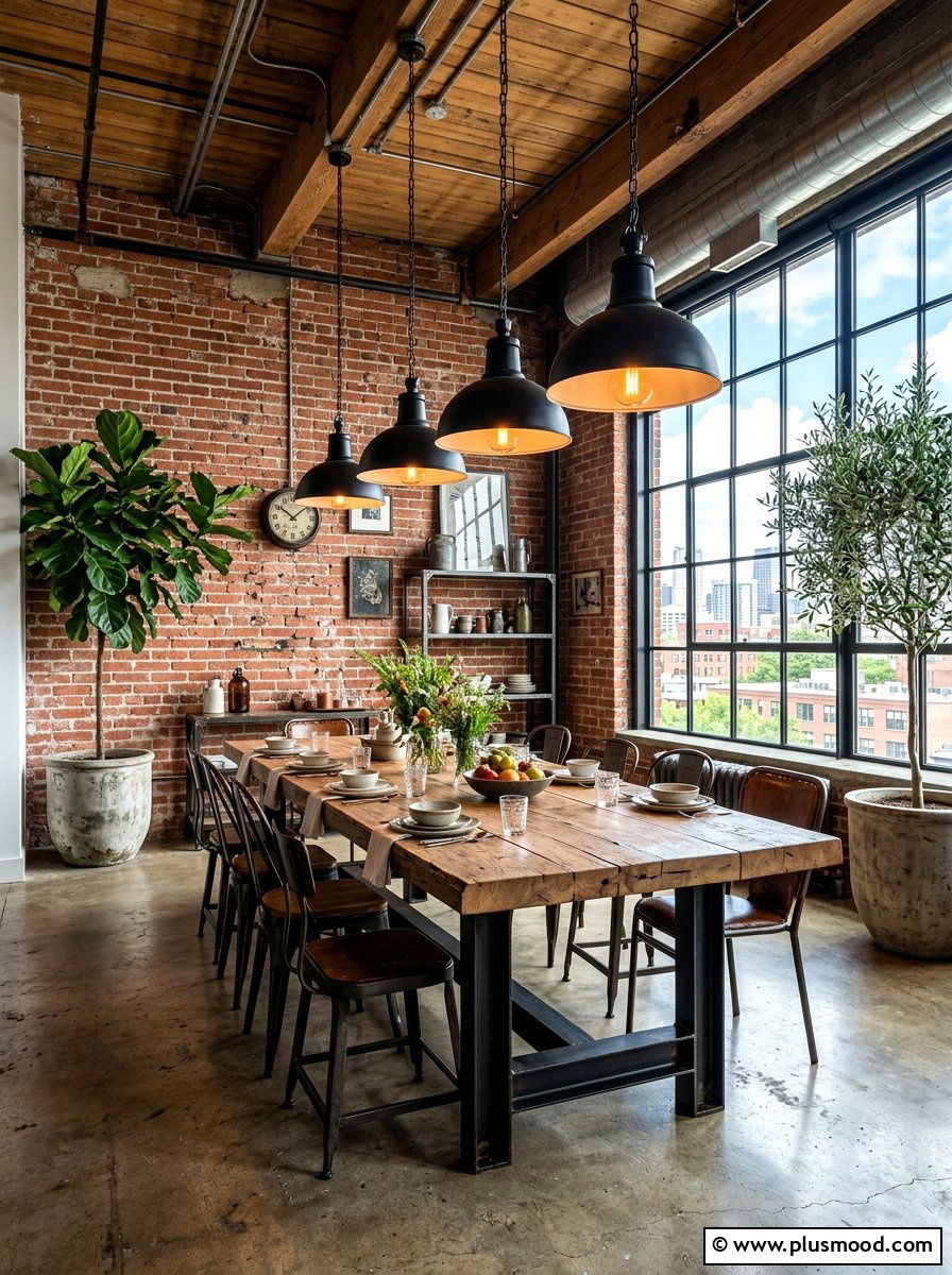 Industrial Summer Dining Room - 25 late summer dining room ideas