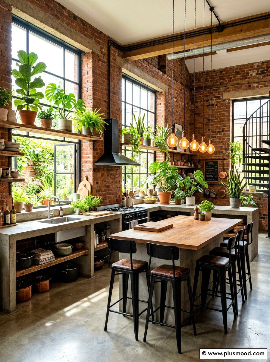 Industrial Summer Kitchen - 25 summer kitchen styling ideas