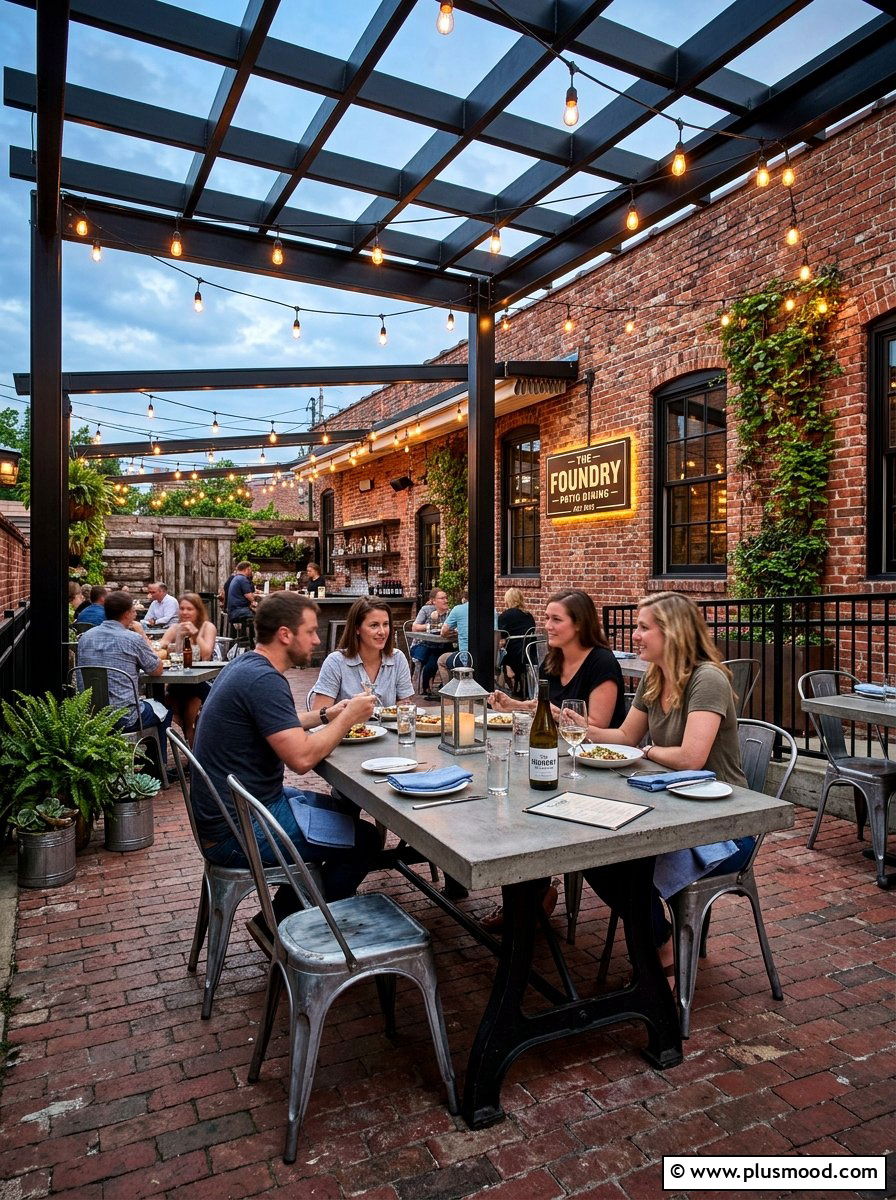 Industrial patio dining - 25 summer patio dining ideas
