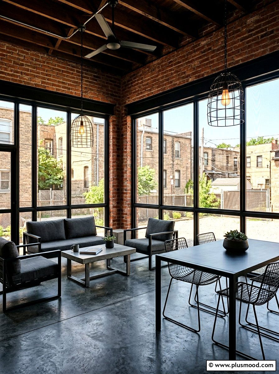 Industrial screened porch - 25 summer screened front porch ideas
