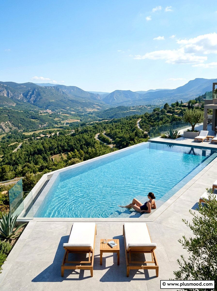 Infinity Edge Pool - 25 pool landscaping ideas modern style