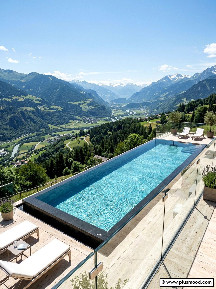 Infinity Edge Pool - 25 pool landscaping ideas with water features