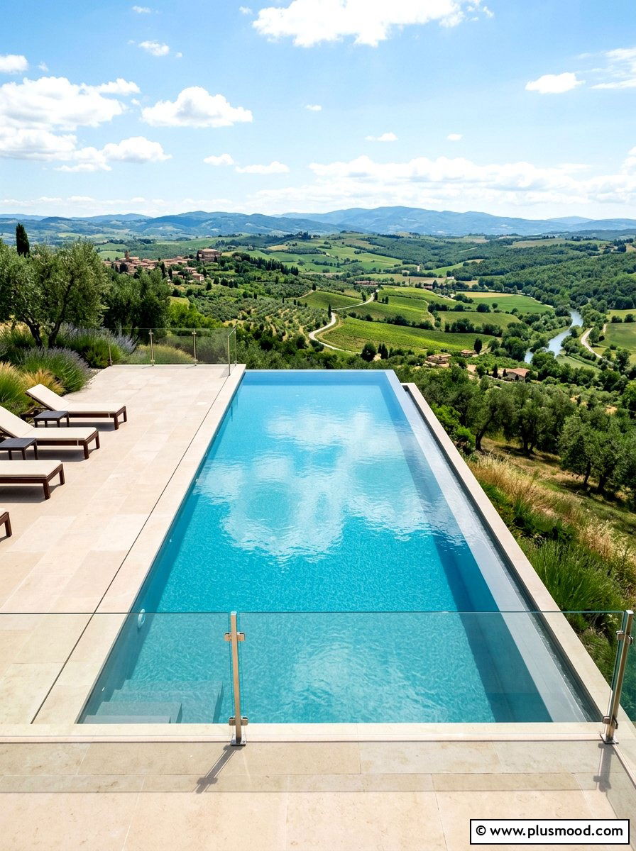 Infinity Edge Pool - 25 summer backyard pool ideas