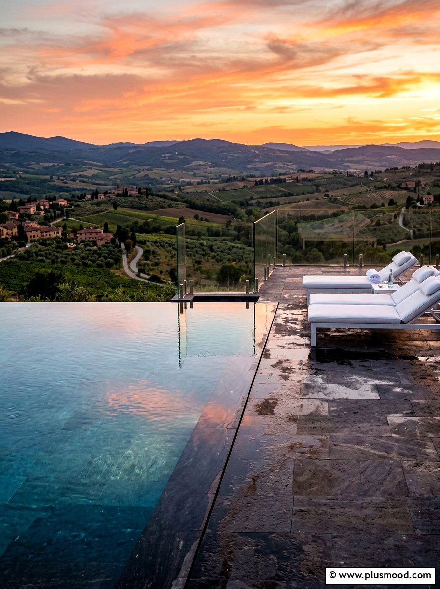 Infinity Edge Pool Surround - 25 summer pool patio ideas