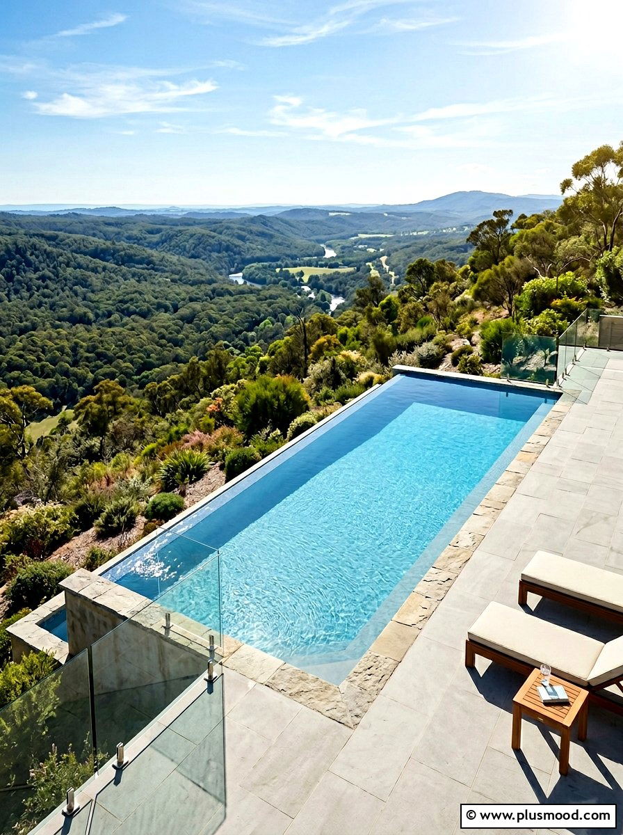 Infinity Edge Pool - 25 pool landscaping ideas for sloped yards