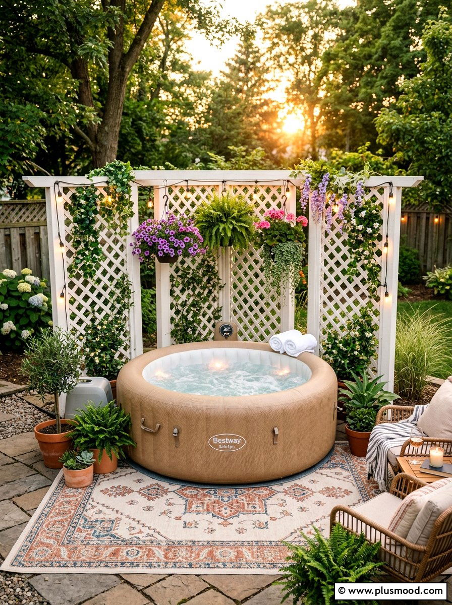 25 Small Backyard Ideas With Hot Tub for Luxe Relaxation