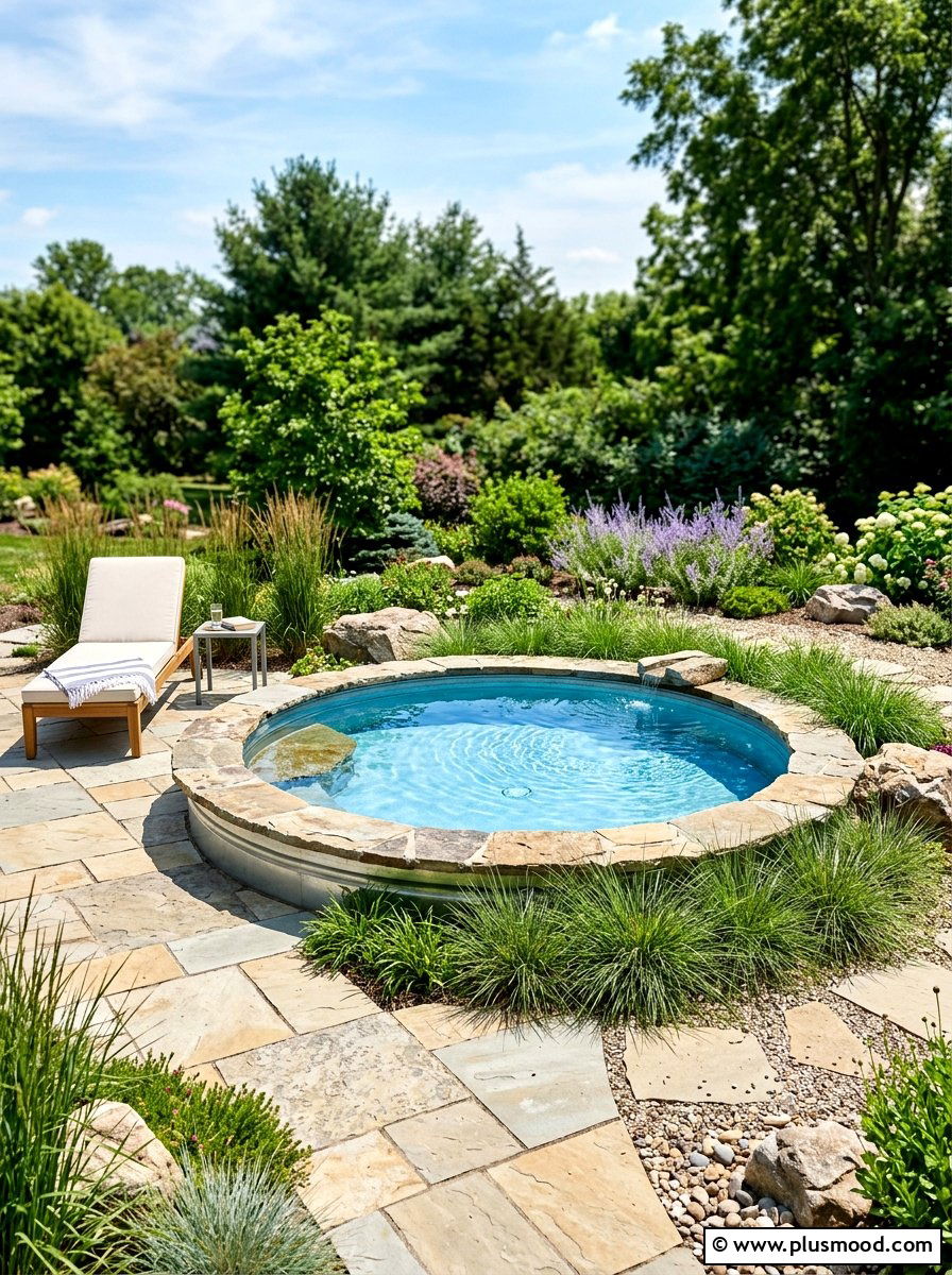 Inground Stock Tank Pool - 25 summer stock tank pool ideas