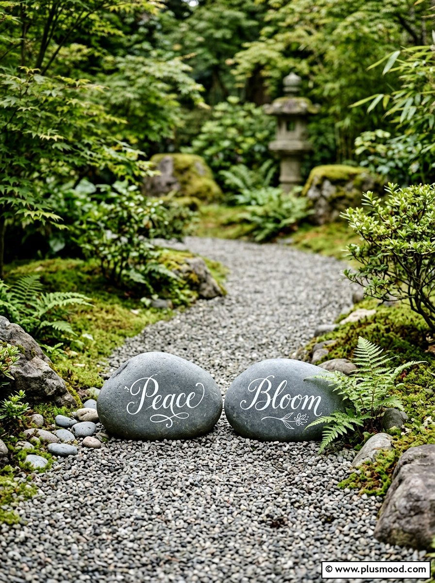 Inspirational Quote Rocks - 25 painted rock ideas for garden