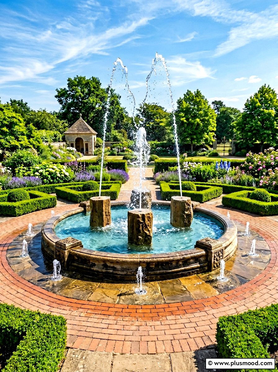 Interactive Water Fountain - 25 summer splash pad backyard ideas