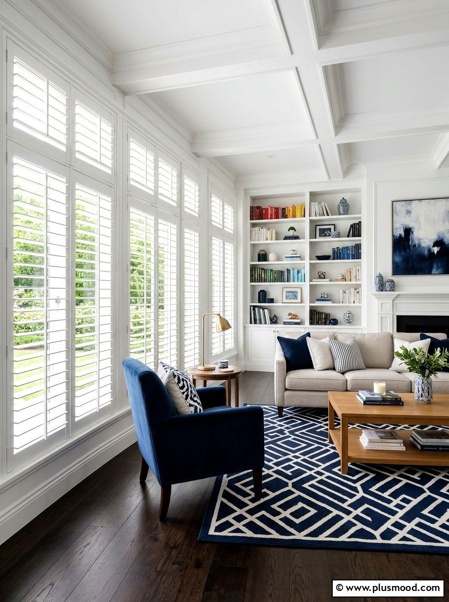 Interior window shutters - 25 summer window decor ideas for living room