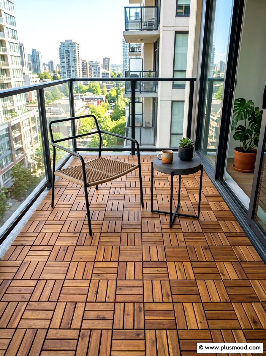 Interlocking Deck Tiles - 25 summer apartment balcony ideas