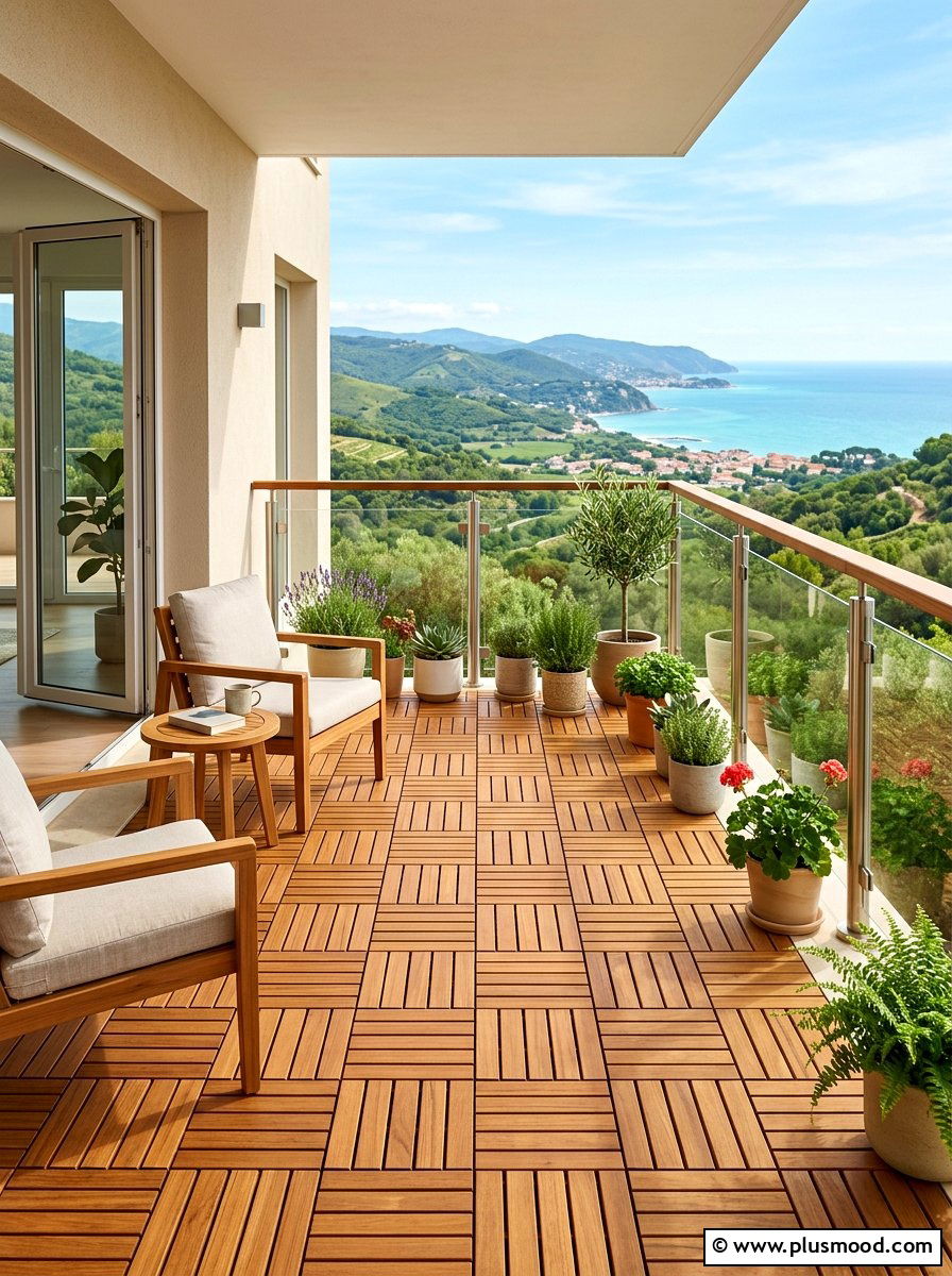 Interlocking Deck Tiles - 25 summer patio ideas on a budget