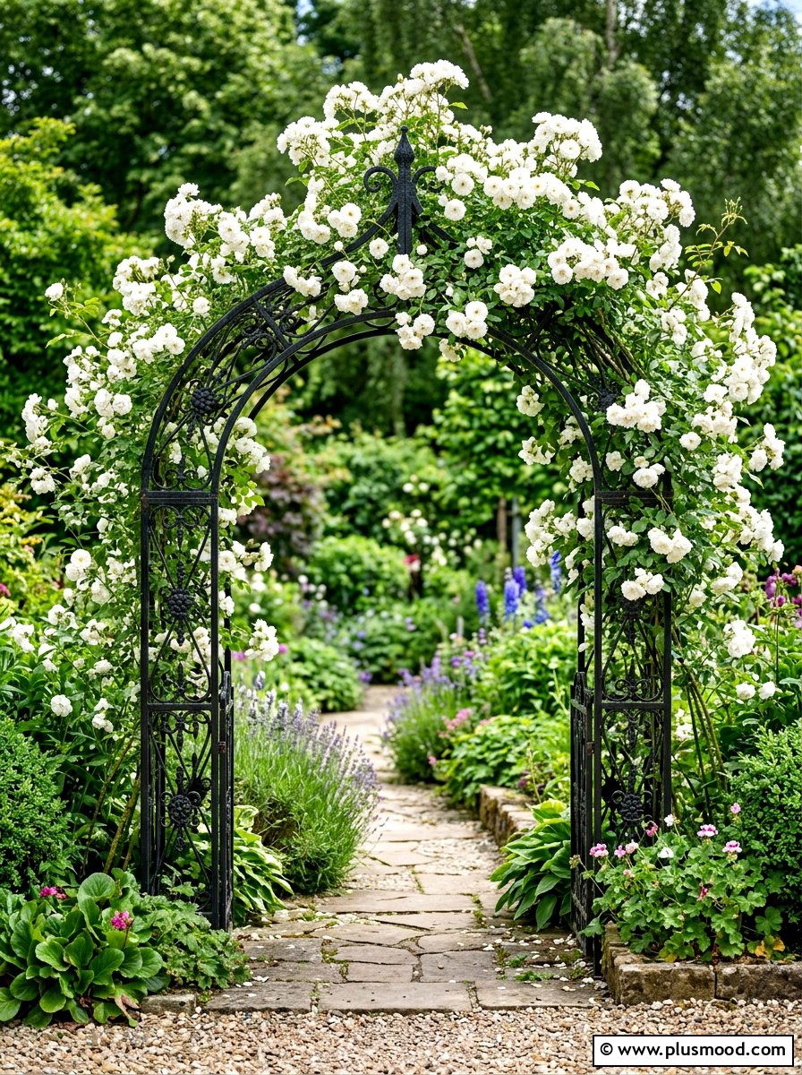 Iron Garden Trellis - 25 Outdoor Garden Decor Ideas