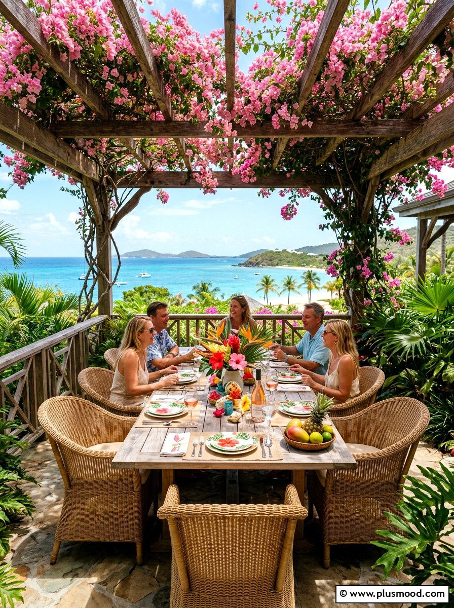 Island Patio Dining - 25 summer island style backyard ideas