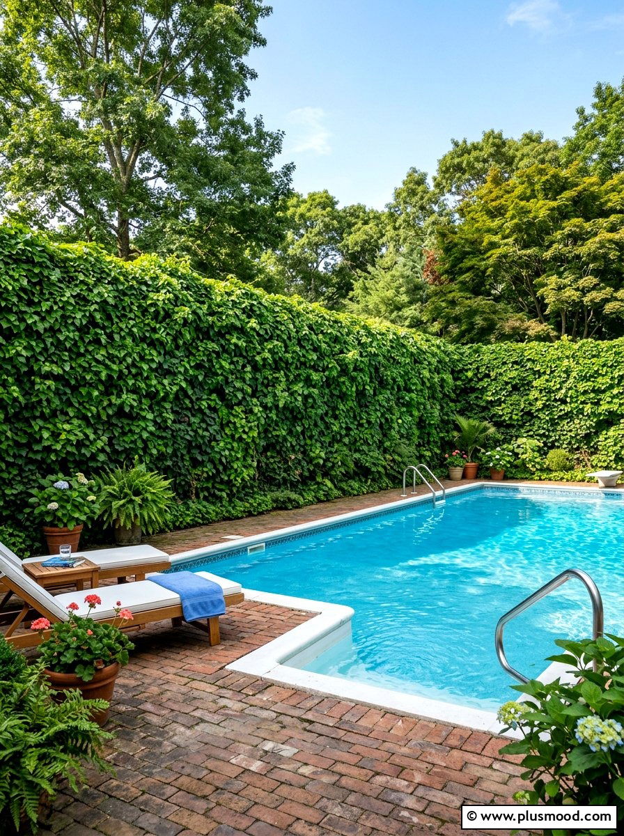 Ivy Pool Enclosure - 25 pool landscaping ideas with climbing plants