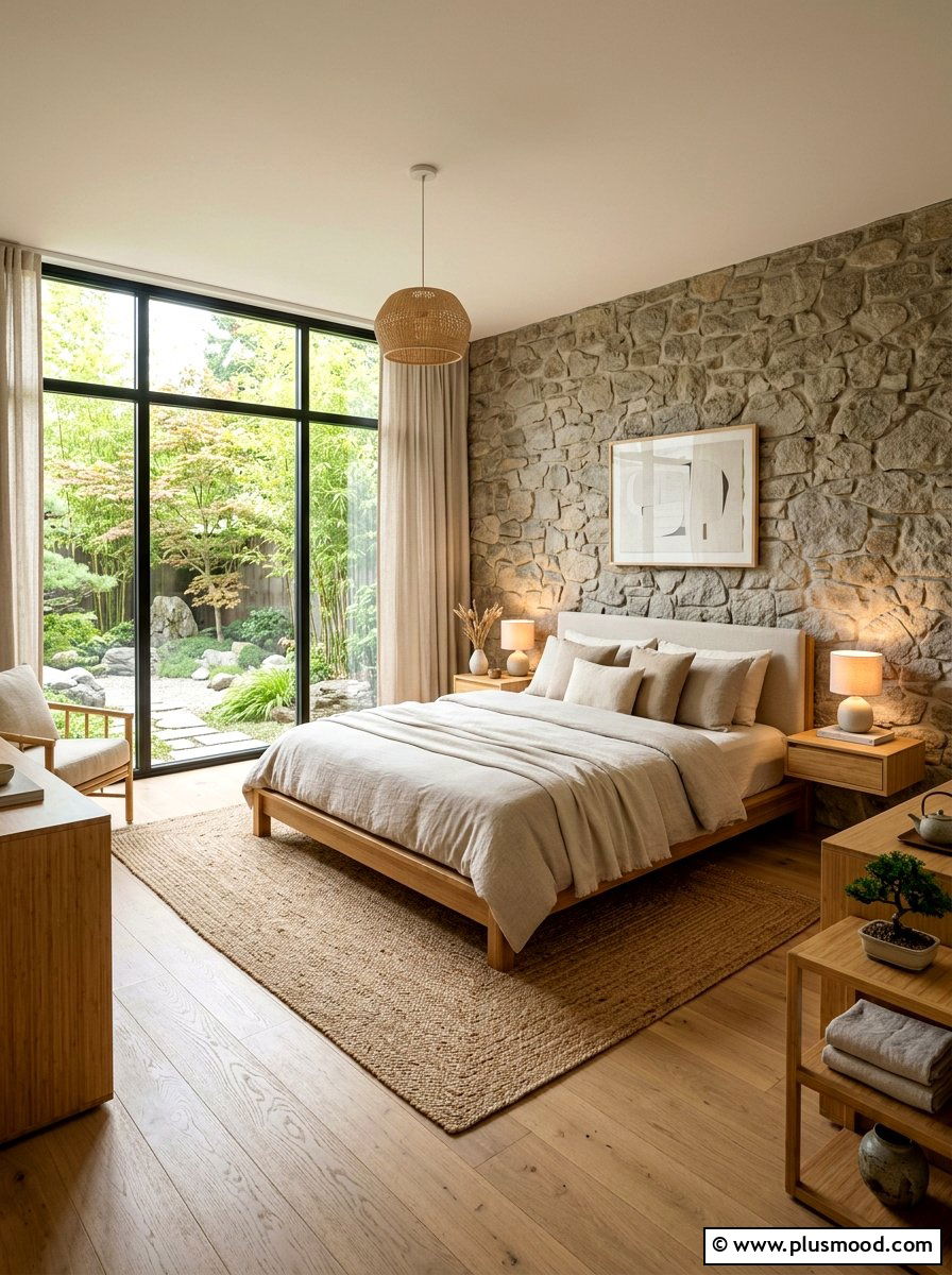 Japandi Style Bedroom - 25 small summer bedroom ideas