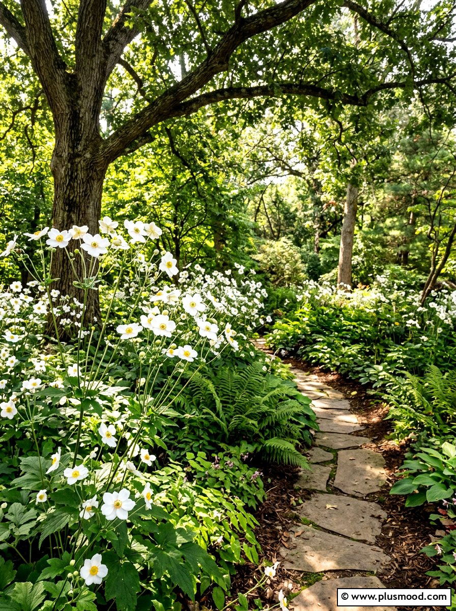 Japanese Anemone - 25 late summer flower garden ideas