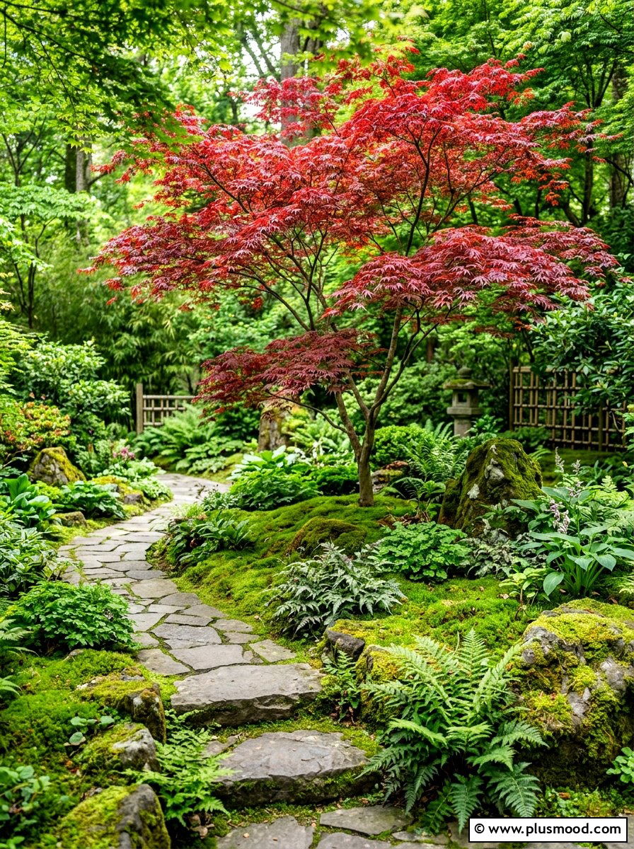 Japanese Maple Shade Garden - 25 summer shade garden ideas