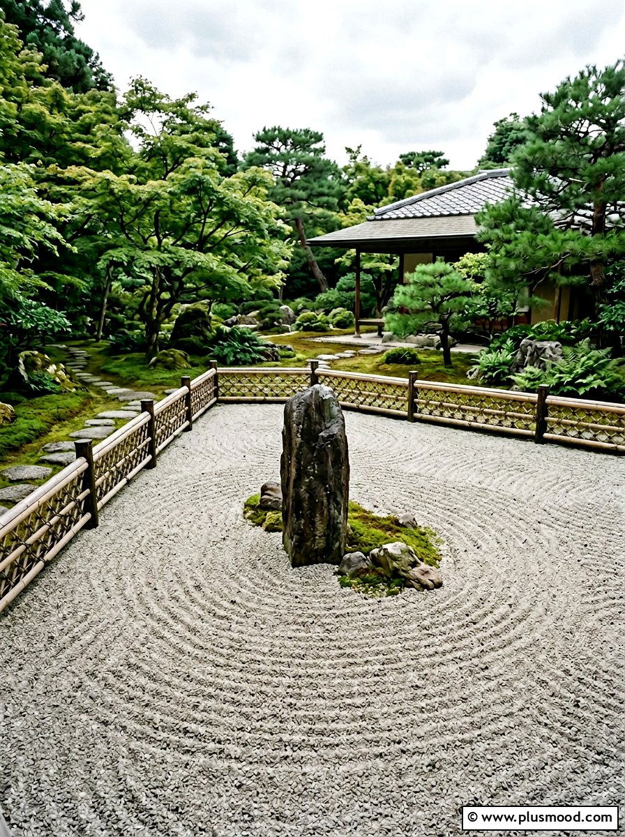 Japanese Stone Garden - 25 small backyard ideas with rock garden