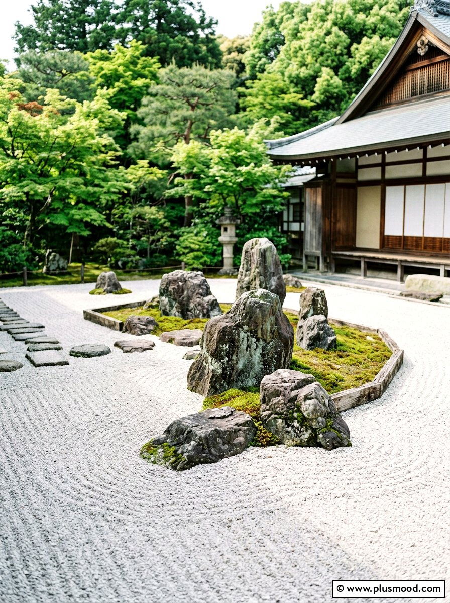 Japanese rock garden - 25 outdoor garden decor ideas with zen elements
