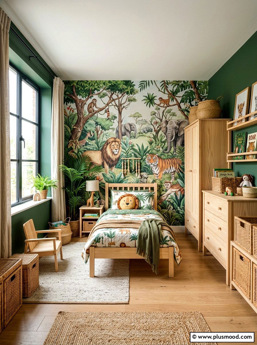 Jungle Boys Bedroom - 25 summer boys bedroom ideas