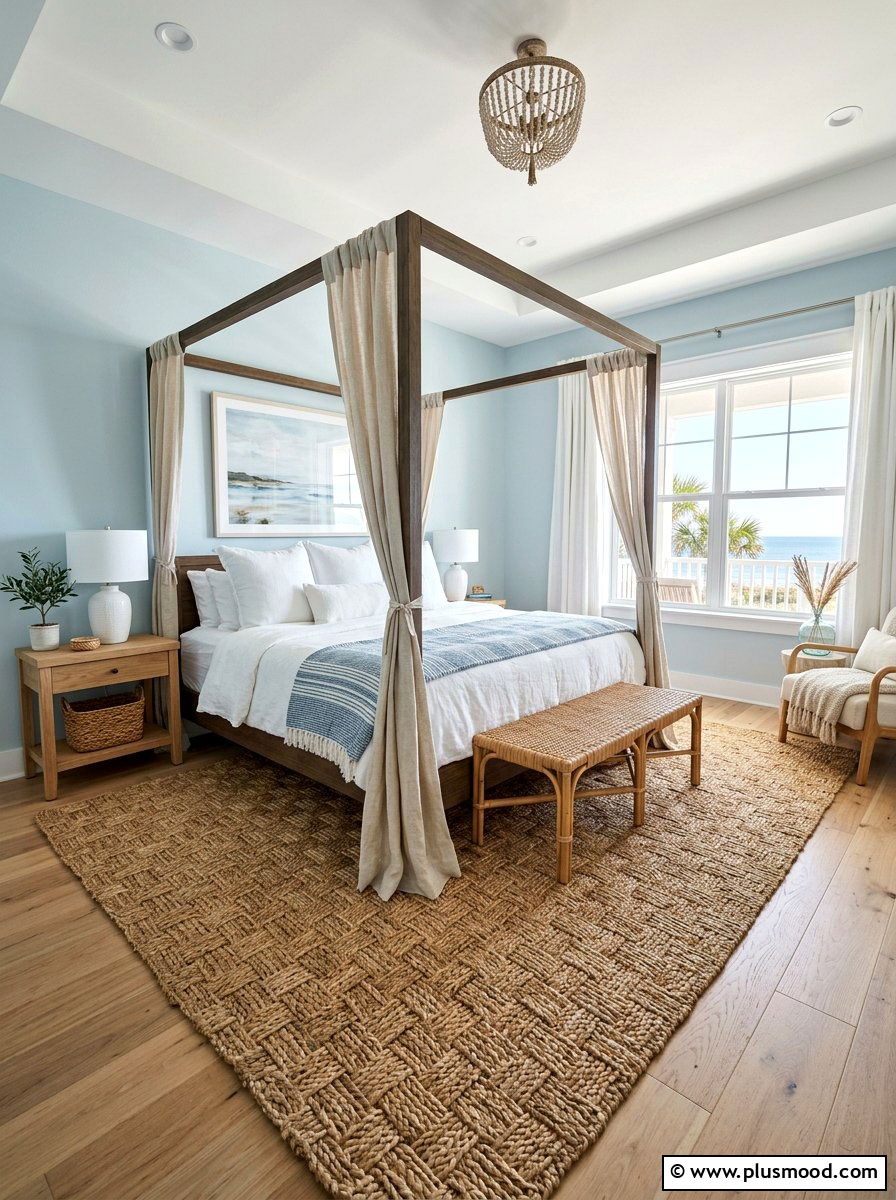 Jute Area Rug - 25 summer casual elegant decor ideas