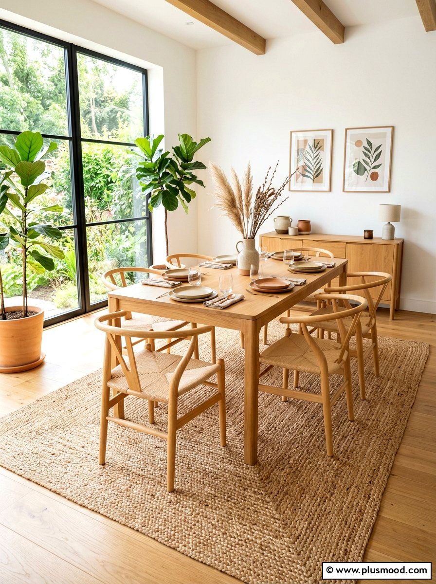 Jute Area Rug - 25 summer home refresh ideas
