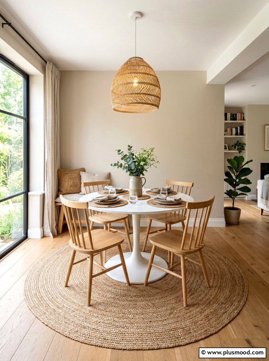 Jute Breakfast Nook - 25 summer breakfast nook decor ideas