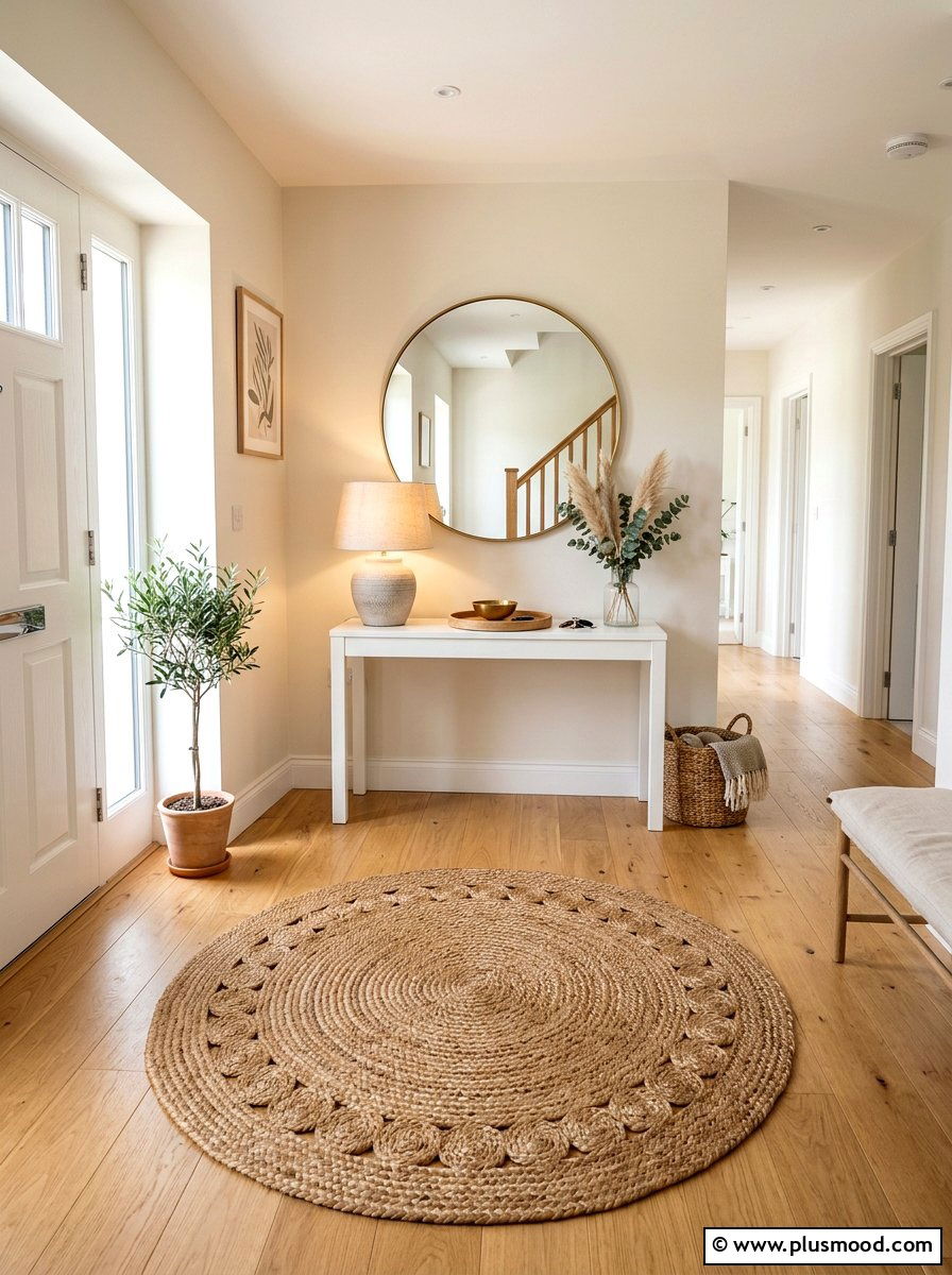 Jute Entryway Mat - 25 warm weather transition decor ideas