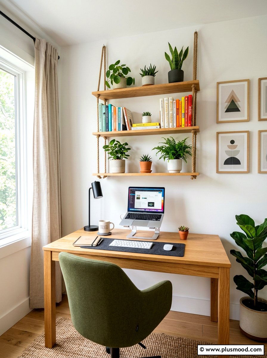 Jute Rope Shelving - 25 summer jute decor ideas
