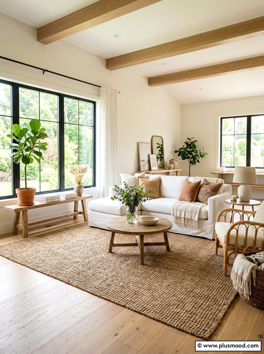 Jute Rug Living Room - 25 light summer living room ideas