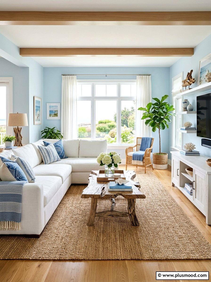 Jute Rug Living Room - 25 summer cottage living room ideas