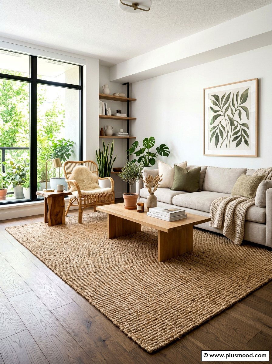 Jute Rug Living Room Layout - 25 summer refreshing living room ideas