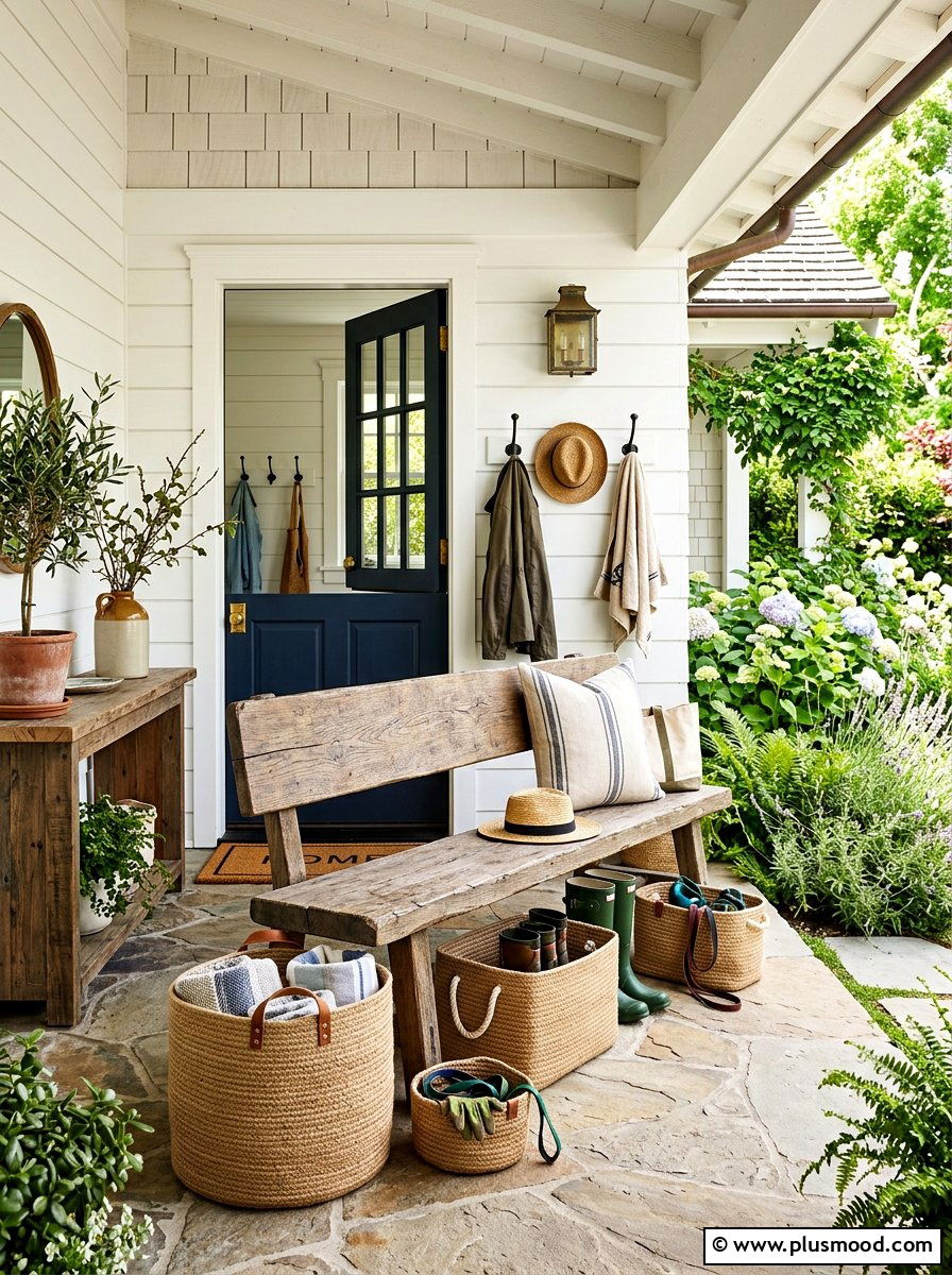 Jute Storage Basket - 25 summer jute decor ideas