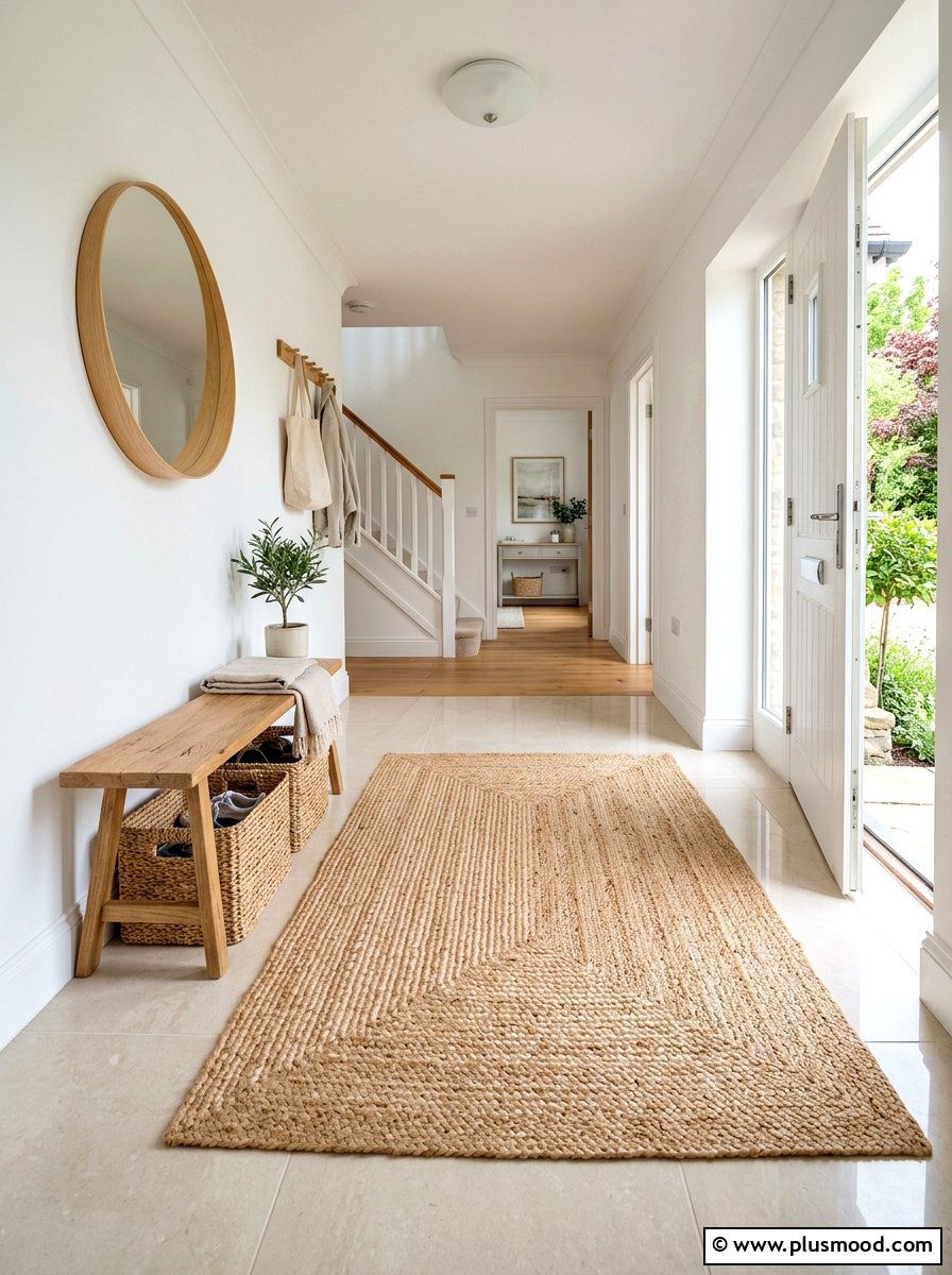 Jute entryway rug - 25 trending summer home decor ideas