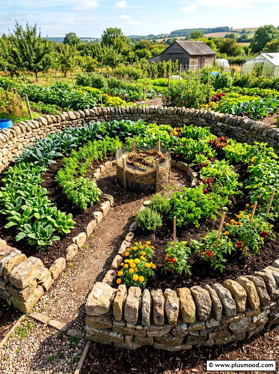 Keyhole Garden System - 25 summer raised garden bed ideas